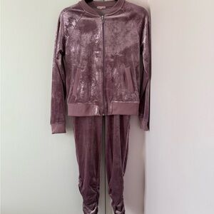 Vintage Juicy Couture Velvet Tracksuit in Lilac